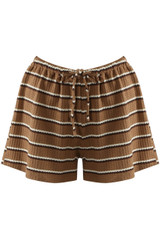Striped Textured Casual Shorts(PRE ORDER)