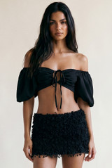 Keyhole Bardot Crop Top