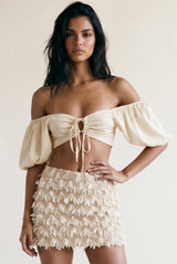 Keyhole Bardot Crop Top