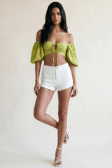 Keyhole Bardot Crop Top