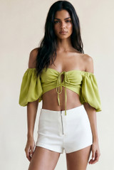 Keyhole Bardot Crop Top