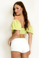 Keyhole Bardot Crop Top