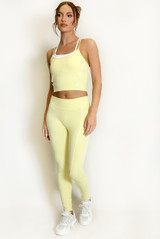Gym Vest And Legging Set With Piping - New Ratio