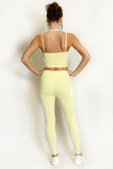 Gym Vest And Legging Set With Piping - New Ratio