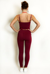 Gym Vest And Legging Set With Piping - New Ratio