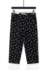 Polka Dots Cropped Capri Jeans 