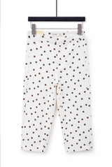 Polka Dots Cropped Capri Jeans 