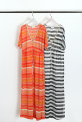 Wavy Embroidered Maxi Dress