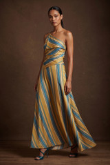 Asymmetric One Shoulder Top and Skirt
