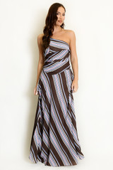 Asymmetric One Shoulder Top and Skirt