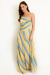 Asymmetric One Shoulder Top and Skirt