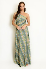 Asymmetric One Shoulder Top and Skirt