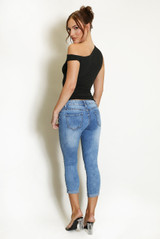 Low Rise Capris Jeans