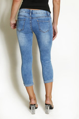 Low Rise Capris Jeans