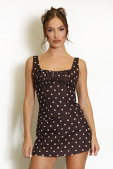 Ruched Polka Dots Cropped Top(PRE ORDER)