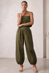 Balloon Crop Top and Trouser Set