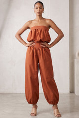 Bandeau Crop Top and Balloon Trouser Set
