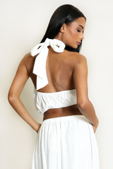Bubble Hem Halter Top