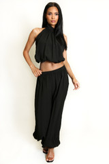 Bubble Hem Halter Top