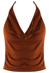 Cowl Halterneck Top