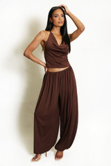Cowl Halterneck Top