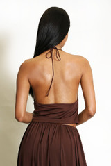 Cowl Halterneck Top