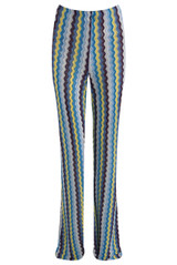 Zig Zag Wavy Crop Top And Trouser Set