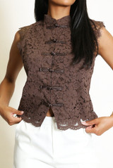 Lace Mandarin Waistcoat