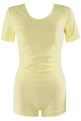 Side Gathered Top and Shorts Set