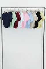 Side Gathered Top and Shorts Set