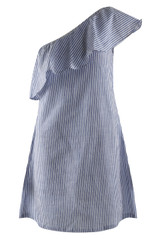 Stripes One Shoulder Dress
