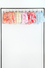 Abstract Halterneck Blouse and Shorts Set