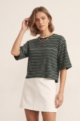Striped Oversize Tee Shirt