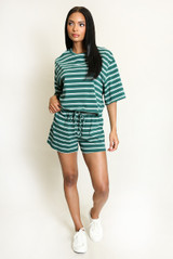 Striped Oversize Tee Shirt