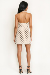 Polka Dot Halterneck Mini Dress