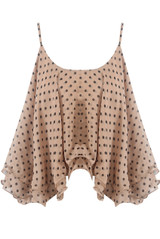 Polka Dot Chiffon Cami Top