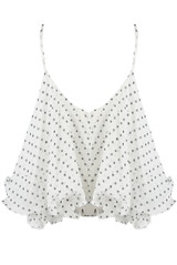 Polka Dot Chiffon Cami Top