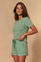 Stripes Crew Neck Top