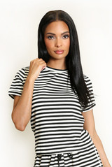 Stripes Crew Neck Top