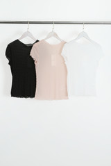 Crinkle Textured Mesh Top