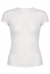 Crinkle Textured Mesh Top