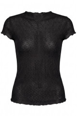 Crinkle Textured Mesh Top