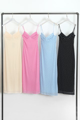 Polka Dot Strappy Midi Dress