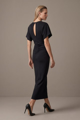 Gathered Waist Midi Dress