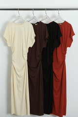 Gathered Waist Midi Dress