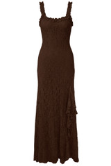 Lace Split Front Maxi Dress