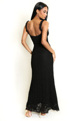 Lace Split Front Maxi Dress