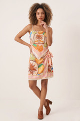 Tribal Print Hanky Top and Tie Skort Set