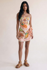 Tribal Print Hanky Top and Tie Skort Set