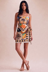 Tribal Print Hanky Top and Tie Skort Set